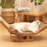 Cat Scratcher, Rocking Chair Cat Scratching Board, Cardboard Lounge Bed Cat Scratching Post, Durable Board Pads prevents Furniture Damage, Brown