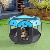 Portable Pet Playpen Puppy Playpen Pet Dog Cat Playpen Cage Crate Soft Fabric Foldable Pet Indoor Outdoor for Rabbit Hamster Guinea Pig