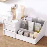 Makeup Organizer Storage Drawers, Large Capacity Cosmetic Organisers for Lipsticks, Jewelry, Nail Care, Skincare Organiser for Vanity, Ideal Desk Organizer for Dresser and Bathroom