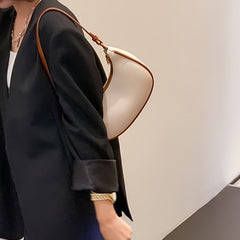 Women's Premium Small Shoulder Bag - Adjustable Comfort Strap, Smooth Zipper Closure, Minimalist Design for Casual & Formal Occasions (Black), Fashion Bag, Versatile Fashion Accessory, Elegant Handbag, Sleek Strap Detail