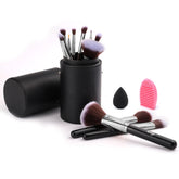 Makeup Brush, Facial Makeup Tools, Professional Makeup Brushes Set (12pcs), Handle Comfortable To Hold and Easy To Use, Black Travel Make Up Brushes Set with Case