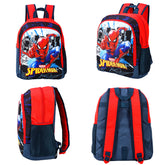 Spider-Man Kids Childrens Large Premium Backpack School Rucksack Travel Bag with side mesh pocket and front zipped pocket