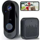 TUYA Smart Video Doorbell - Wireless Security Camera with Night Vision, Two-Way Audio, 2000mAh battery, Real-Time Notifications, Cloud Storage, widely Use, Smart Home Security | Modern Doorbell Design | Durable Build Quality, Smart Doorbell. Christmas Gi