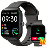 TOOBUR Smartwatch ( Answer/Make Call ), 1.95" Smartwatch For Women Men, 100+ Sport Modes, Fitness Activity Tracker Pedometer, Smart Watches For Android IPhone, Gift For Family