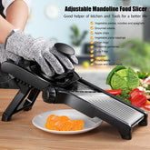 Mandoline slicer, Mandoline Slicer for Kitchen Adjustable Stainless Steel Food Slicer Vegetable Chopper Onion Waffle French Fry Cutter Potato Chip Julienne Slicer