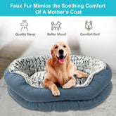 Plush Comfort Dog Bed Mat with Non-Slip Bottom, Multiple Sizes - Polyester Fiber Fill, Rectangle Shape for Small to Large Breeds, Machine Washable Pet Bed with Soft Edging