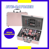ZMILE COSMETICS EYE-CATCHER Rose-Gold Cosmetic Case Vegan Cosmetics with Make-Up - Make-Up Set for On the Go, for Traveling and as a Gift