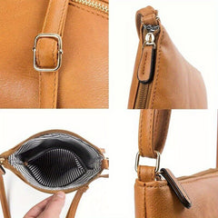 1pc Ladies Cross Body Messenger Bag Women Zipper Shoulder Bags Handbags