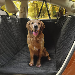 Extra Large Pet Car Seat Cover with Safety Harness - Heavy-Duty Non-Slip Backrest, Adjustable Headrest Straps & Side Shields - Fit for SUVs, Sedans, Minivans - Easy-Clean Car Seat Protector for Large Dogs - Spill & Scratch Proof - Compatible with Front/R